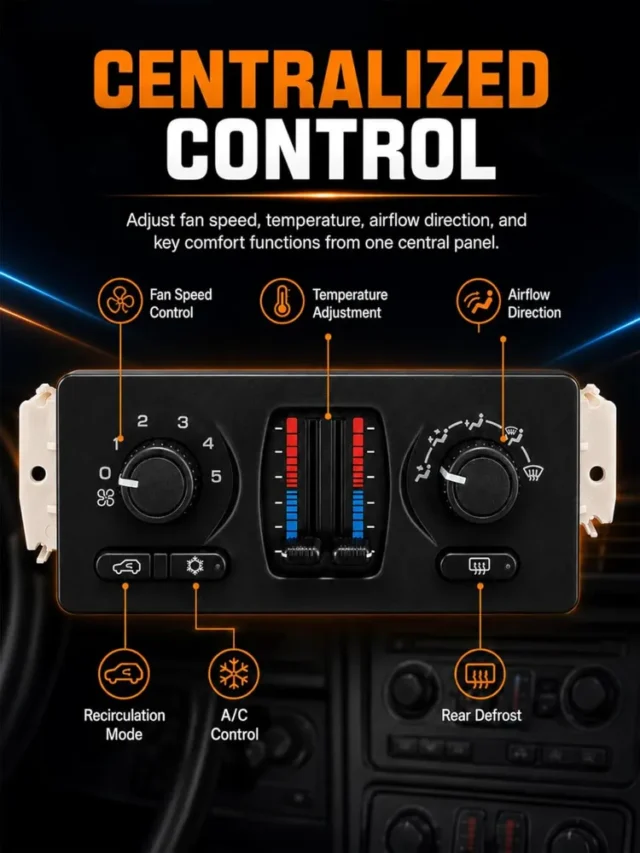 Módulo de control de clima analógico, compatible con Chevrolet Silverado, Avalanche y Trailblazer, plug-and-play, carcasa robusta., foto 2 de 4
