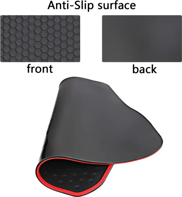 Alfombrillas de coche aptas para Cadillac XT5 2017-2025, GMC Acadia 2017-2023, Chevrolet Blazer 2019-2025 - Forro de goma negro rojo resistente para todo tipo de clima, sin olor, foto 3 de 5