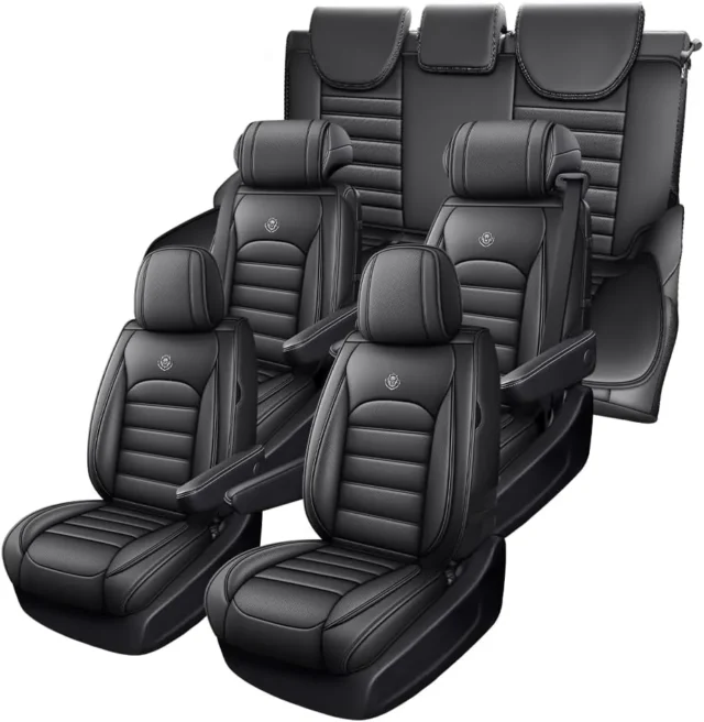 Fundas JOJ de piel de napa para Dodge Grand Caravan (1997-2020). Juego de 7 asientos con ajuste personalizado. Protege tu interior con lujo, resistencia y elegancia. ¡Calidad premium garantizada!, foto 1 de 5