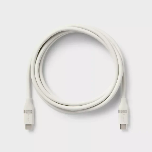 Cable heyday USB-C a USB-C de 6 pies, ideal para cargar dispositivos compatibles con USB-C de forma rápida y práctica., foto 3 de 3