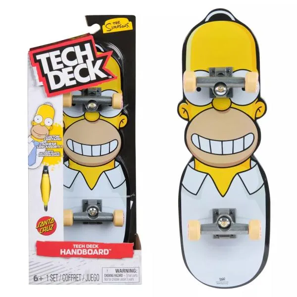 Tech Deck Handboard TRGX Simpsons SLD Vehículo de juguete, diseño de Homer Simpson, para niños mayores de 3 años, foto 3 de 4