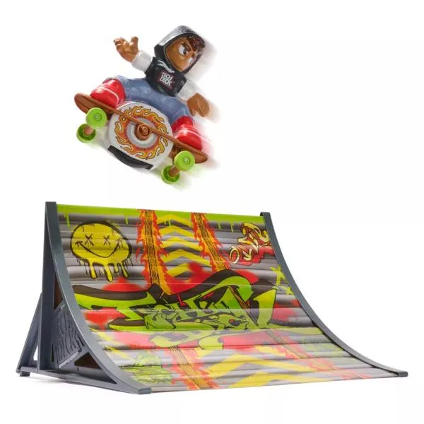 Tech Deck Shred N' Blast Sk8board con rampa, para hacer grandes acrobacias aéreas, para niños a partir de 6 años, foto 1 de 6