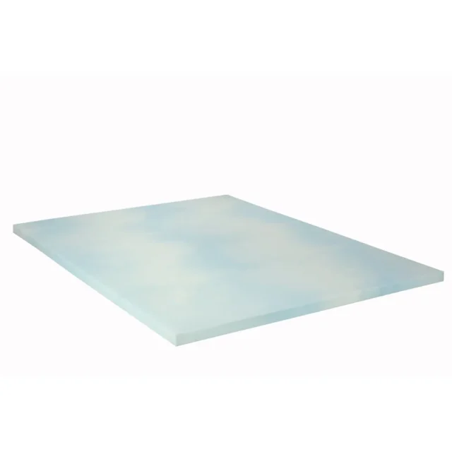 Cubrecama de Memory Foam Mainstays, 2 pulgadas de grosor, tamaño King, con remolino azul, para mayor confort y durabilidad, foto 4 de 5