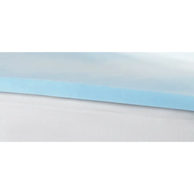 Cubrecama de Memory Foam Mainstays, 2 pulgadas de grosor, tamaño King, con remolino azul, para mayor confort y durabilidad, foto 5 de 5