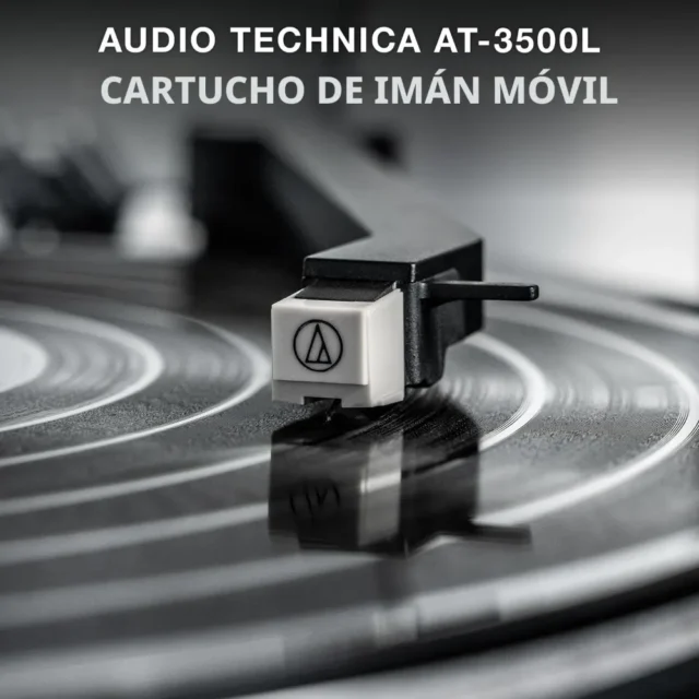 Tocadiscos Victrola Automático Bluetooth, 2 velocidades, plato de aluminio, preamplificador conmutable, cartucho Audio Technica ATN3600L, salida Bluetooth VINYLSTREAM, salida RCA, para hogar y fiesta, foto 6 de 6
