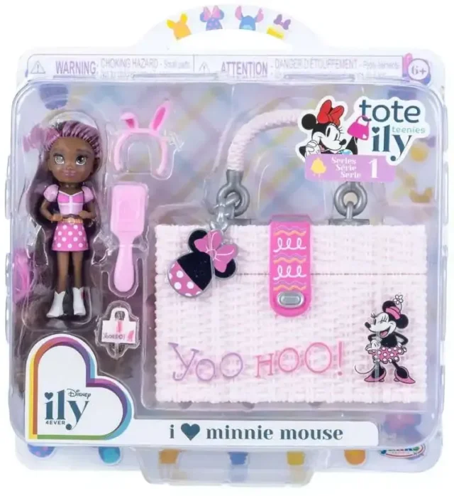Muñeca Disney ily 4EVER Tote ily Teenies Easter Series 1 I Love Minnie Mouse, 2.25 pulgadas, con accesorios, para coleccionar y jugar, foto 3 de 3