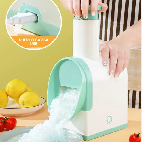 Trituradora de hielo portátil USB con cuchillas de acero inoxidable para uso doméstico y comercial, foto 3 de 5