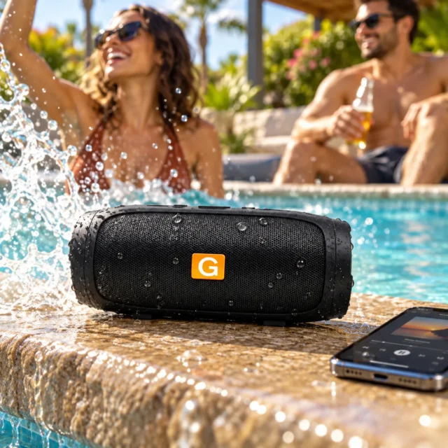 Parlante Portátil Bluetooth 10W Resistente al Agua con Batería Recargable y Radio, foto 1 de 5