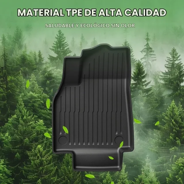 Tapetes de Piso para Tesla Modelo Y 2025-2026, Juego de 6 Piezas Todo Clima, Delantero, Trasero y Maletero, Accesorios All Weather Protect Floor Mats, Model Y Frunk Trunk Mat, Rear Cargo Liner, foto 2 de 6