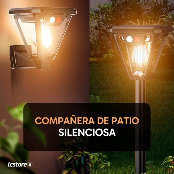 Pack de 2 luces solares LED impermeables para caminos, hasta 12 horas de iluminación, para jardín, patio y exteriores, foto 5 de 6