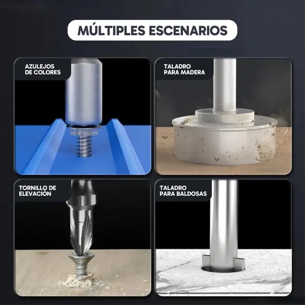 Combo de Taladro y Destornillador Inalámbrico NANWEI, 2 baterías de litio recargables 1500 mAh y cargador, para hogar, manualidades, carpintería y reparaciones, foto 3 de 5