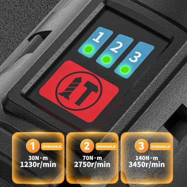 Combo de Taladro y Destornillador Inalámbrico NANWEI, 2 baterías de litio recargables 1500 mAh y cargador, para hogar, manualidades, carpintería y reparaciones, foto 4 de 5