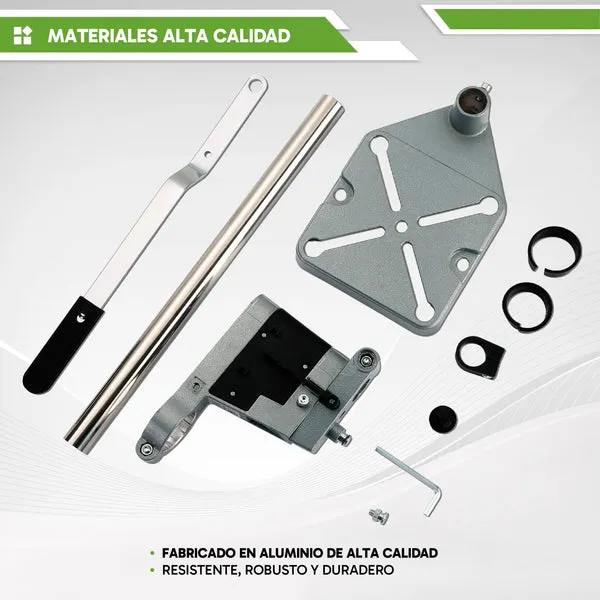 Prensa de taladro de sobremesa, base de aluminio, barra de columna sólida, abrazadera ajustable, para reparaciones y perforaciones en hogar y taller, foto 2 de 4
