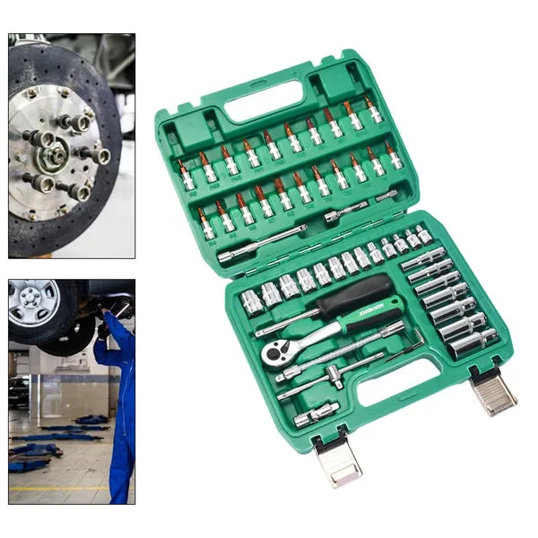 Juego de herramientas 53 en 1, alta calidad y resistencia, con estuche portátil y organizador, para hogar, taller, reparación de autos y proyectos DIY, foto 1 de 4