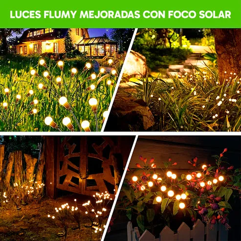 Pack de 4 Luces Solares para Exteriores, 32 LEDs Oscilantes, Resistentes a la Humedad, Fácil Instalación, para Jardín y Patio, foto 4 de 4