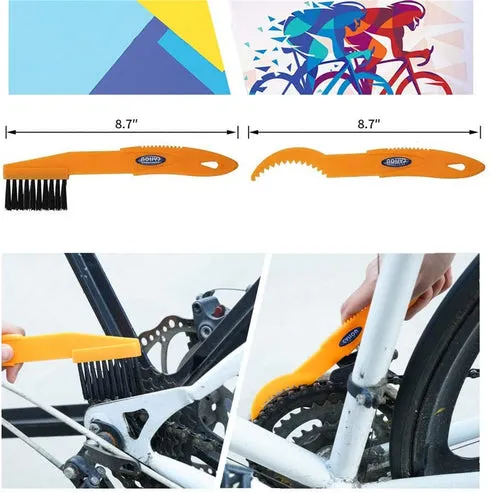 Kit de Limpieza para Bicicletas y Motos, Cadenas, 9 Piezas, para Mantenimiento y Limpieza Profunda, foto 2 de 6