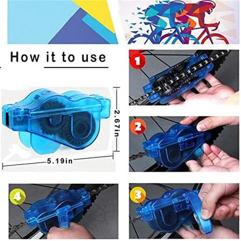 Kit de Limpieza para Bicicletas y Motos, Cadenas, 9 Piezas, para Mantenimiento y Limpieza Profunda, foto 5 de 6