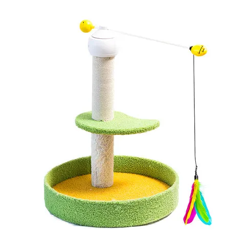 Rascador Eléctrico para Gato con Juguete Giratorio Automático, Interactivo, foto 2 de 3