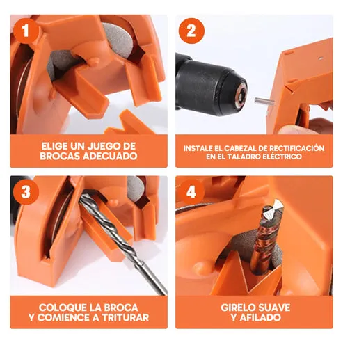 Afiladora de Brocas con Ruedas de Diamante, para brocas de resistencia industrial, para hogar y taller, foto 3 de 4