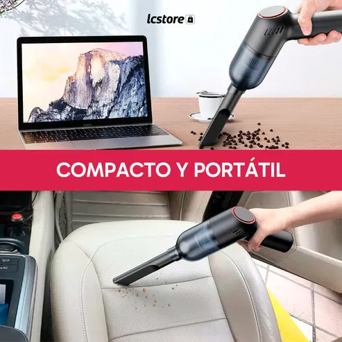Aspiradora Portátil de mano, alta potencia, 120W de entrada nominal, para limpieza de polvo y pelo de mascotas, carga por USB, incluye múltiples boquillas, para hogar y coche, foto 4 de 5
