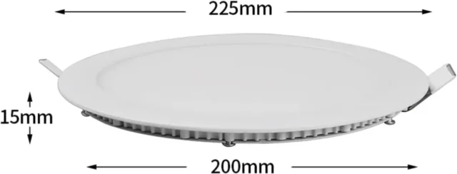 Panel LED empotrable LED Panels Series, 15'', 9W, 6500k, alto brillo, bajo consumo 80% ahorro energético, luz fría 6500K, para interiores, foto 4 de 4