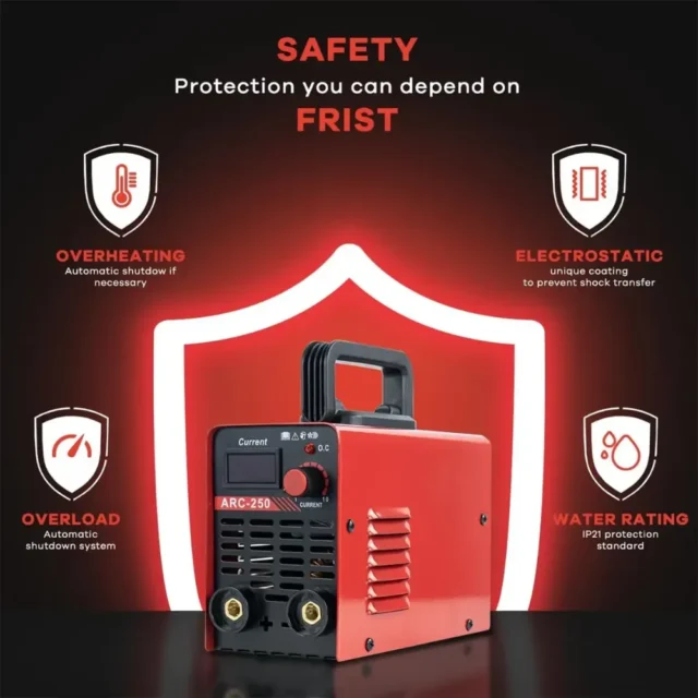 Soldadora Inverter Arc-250, planta de soldar portátil, 20A a 250A, 60Hz 110V, foto 5 de 6