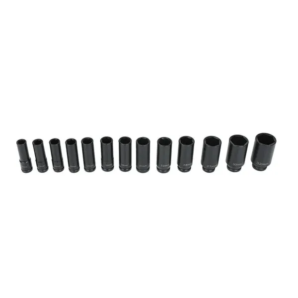 Juego de 35 cubos de impacto de 1/2 pulgada, profundo, para garaje, taller, coche, camión, reparación, herramientas manuales, foto 4 de 4