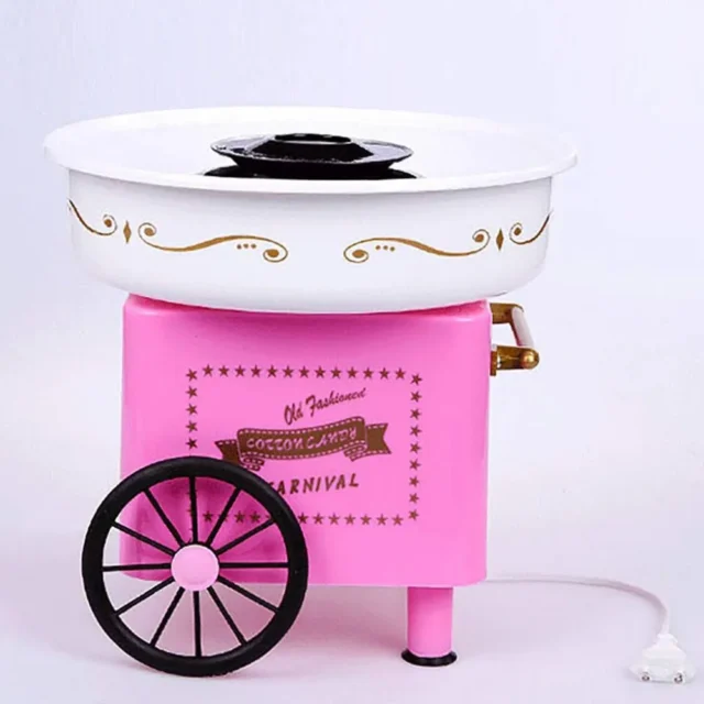 Máquina de algodón de azúcar para el hogar, estilo retro, eléctrica, para niños y fiestas, regalo creativo, foto 2 de 5
