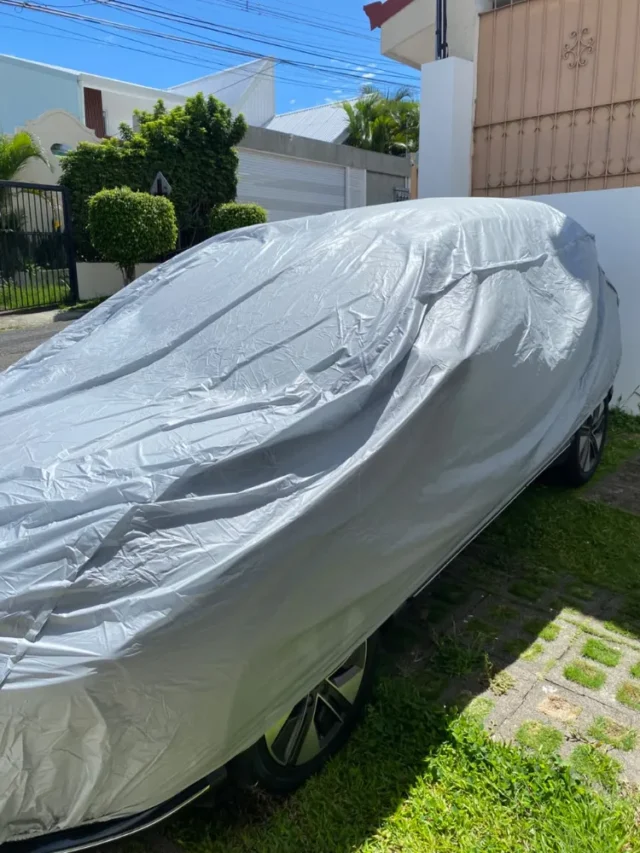 Funda de coche Junlang, protección completa contra sol, humedad, lluvia, nieve, polvo y suciedad, impermeable y a prueba de moho, compacta y fácil de almacenar, foto 3 de 4