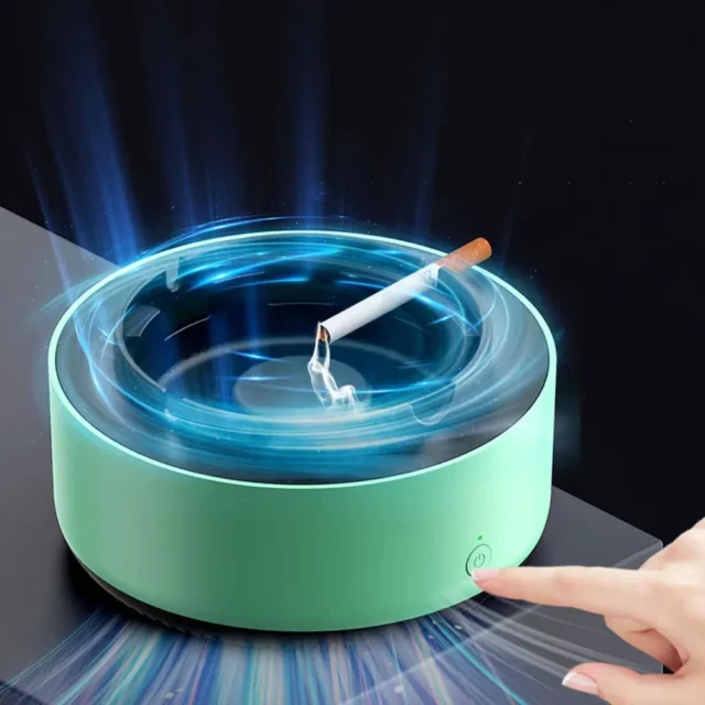 Purificador de aire inteligente para cenicero de cigarrillos, elimina el humo de segunda mano y el olor de tabaco al instante, foto 6 de 6