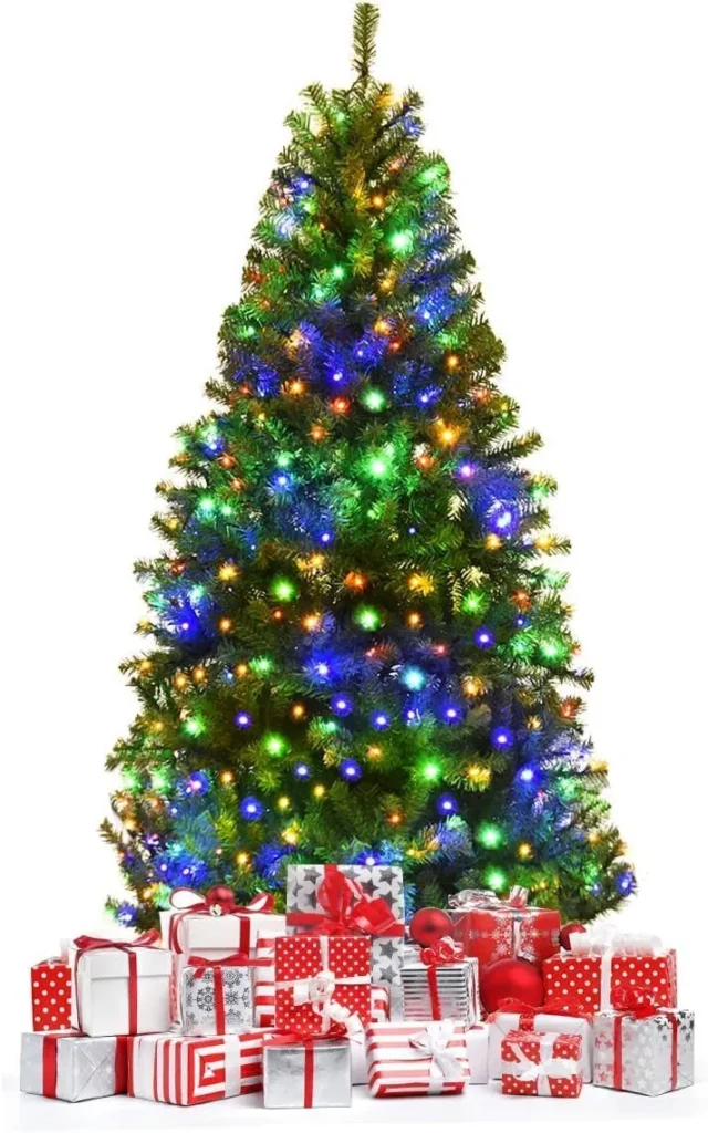 Árbol de Navidad artificial con luces LED multicolor, 11 modos de flash y apertura automática, foto 1 de 4