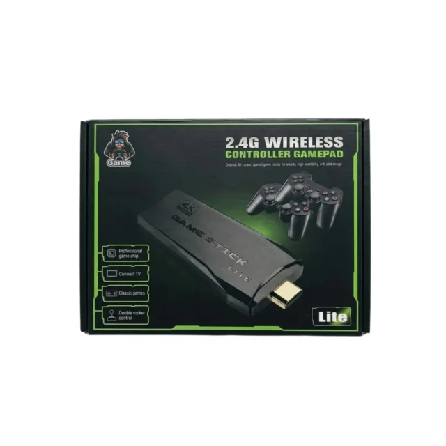 Consola de juegos retro 2.4G inalámbrica con 1 mando y conectividad HDMI para TV, foto 1 de 5