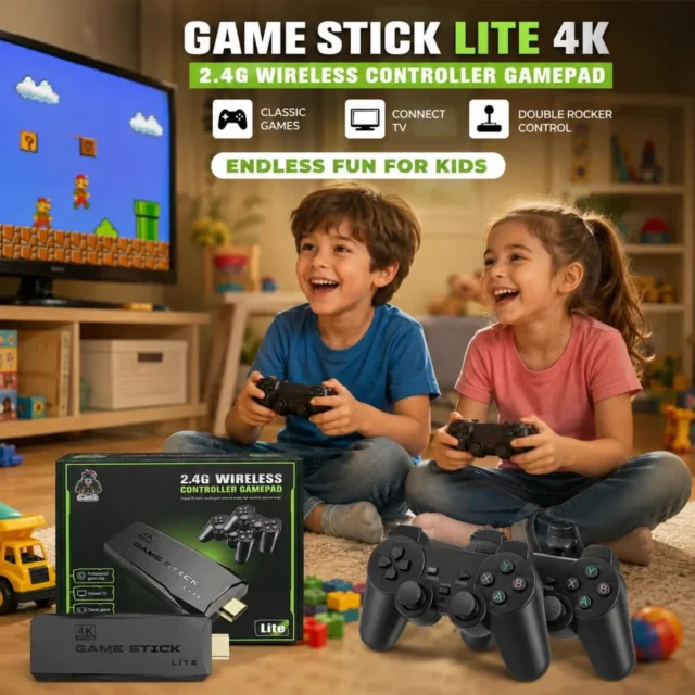 Consola de juegos retro 2.4G inalámbrica con 1 mando y conectividad HDMI para TV, foto 3 de 5