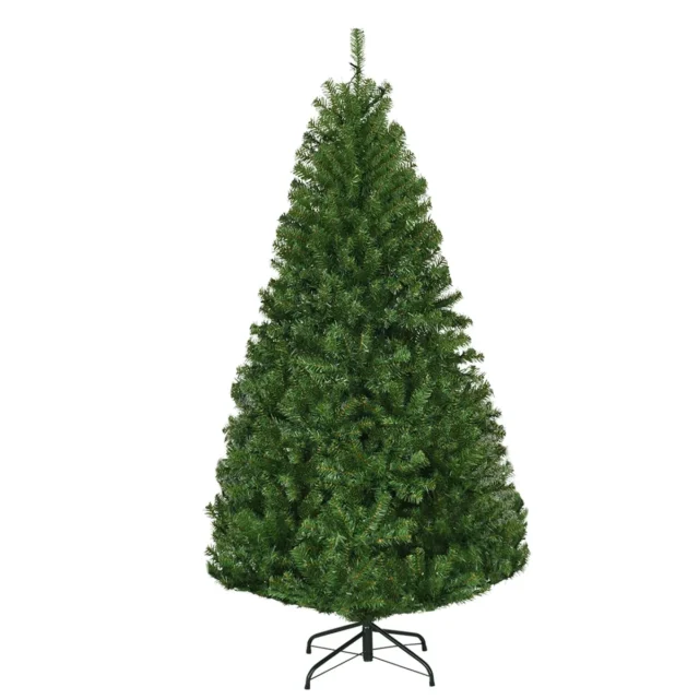 Árbol de Navidad artificial 1.5 m (5 ft) frondoso verde con base metálica, foto 2 de 4