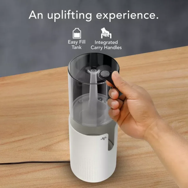 Humidificador ultrasónico pequeño Votiv 4, niebla fría, 0,31 galones capacidad, sin filtro, funcionamiento continuo 15 horas para espacios hasta 300 pies cuadrados, foto 6 de 6