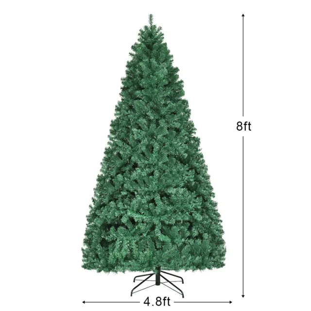 Árbol de Navidad Preiluminado 2.4 Metros 430 Luces LED Blanco Cálido PVC Denso, foto 4 de 4