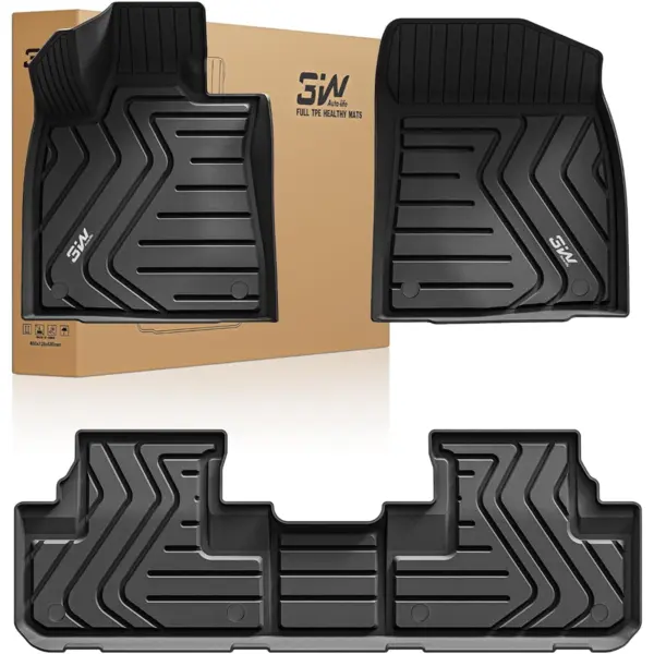 3W Alfombrillas compatibles con Lexus RX (RX350/RX450h) 2016-2022 / RXL 2018-2022 (RX350L/450hL) TPE