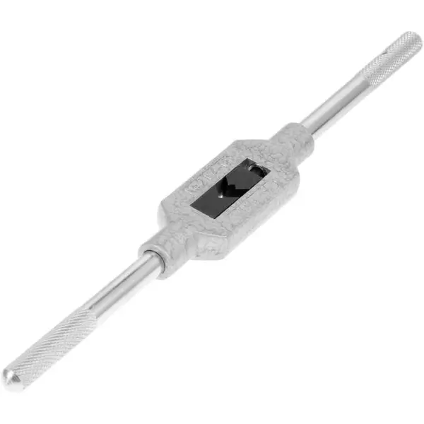 Llave de grifo ajustable de alto rendimiento duro y resistente para rosca estándar americana de acero para grifos de mano titular de roscas para trabajar metales (tamaño: TAP M4 a M12)