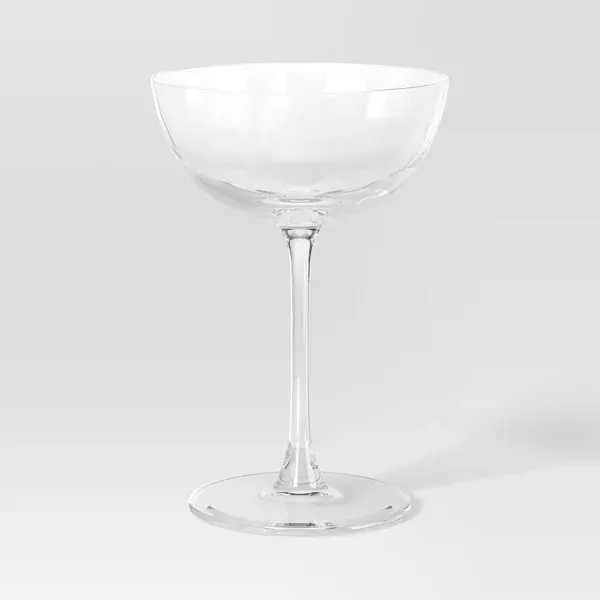 Juego de copas de vidrio para cóctel, solo bebidas frías, Capacidad de 8.5 onzas líquidas, Apto para lavavajillas