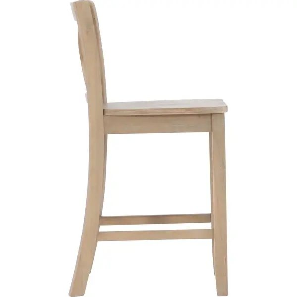 Taburete con una altura de asiento de 24 pulgadas diseño resistente y duradero, alturas de encimera, isla de cocina o pub de 35 a 39 pulgadas de alto. Límite de peso de 275 libras, acabado rústico.