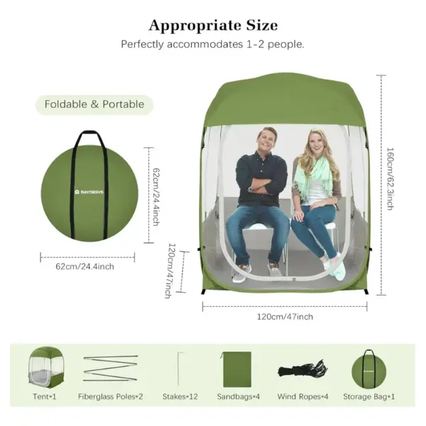 Cápsulas deportivas, tienda de campaña de burbujas emergente instantánea para 3-4 personas