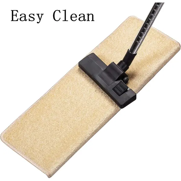 Peldaños KOOTETA (8"x30") para escaleras interiores. Pack de 15 alfombras antideslizantes con base TPR autoadhesiva y lavable. Protegen a niños y mascotas mientras reducen el ruido y cuidan la madera.