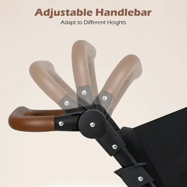 Cochecito doble INFANS, plegable en tándem, respaldo y reposapiés ajustables, toldo, arnés de 5 puntos, canasta de almacenamiento, convertible para bebés, compacto