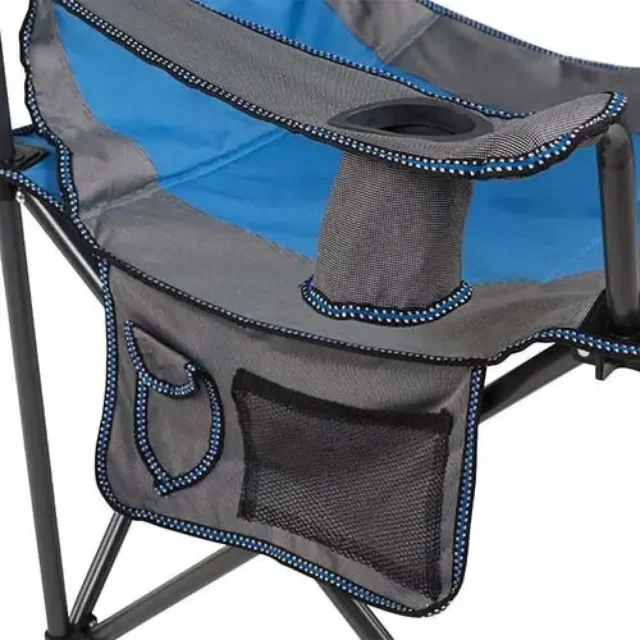 Silla plegable para camping y playa con bolsillo de almacenamiento, portátil y resistente para actividades al aire libre, foto 3 de 5