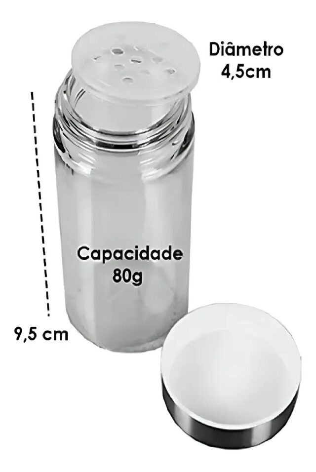 Especiero de acero inoxidable con 12 frascos de vidrio transparente para identificar cada especia, base giratoria de 360 grados y formato de torre vertical para ahorrar espacio en la encimera, foto 9 de 10