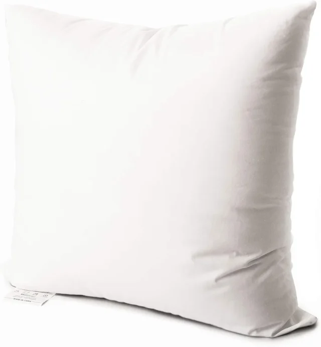 Juego de 2 almohada de fibra de poliéster con cubierta de algodón 100%, tamaño 28 x 28 pulgadas, lavable a máquina, suave y con buen soporte, foto 2 de 2