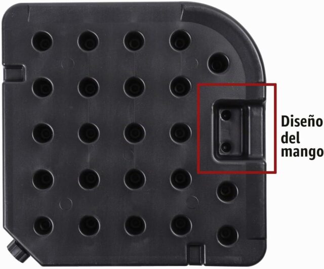 Juego de 4 bases cuadradas de polietileno de alta densidad para sombrilla de patio, con bloqueo en U, rellenables con agua o arena, capacidad de 15 l, color negro, para estabilizar la sombrilla, foto 2 de 5