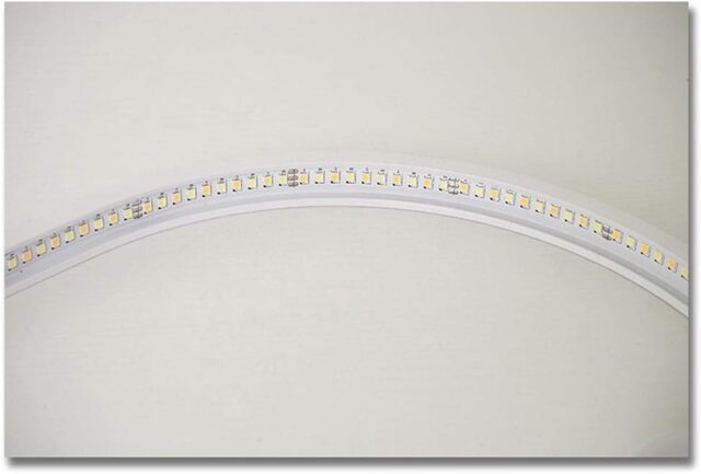 Lámpara de techo LED lineal colgante plateada para sala, comedor y dormitorio, luz blanca fría de 6000 K, tres tonos de luz para elegir, luz suave y no deslumbrante, para bar, restaurante u hotel, foto 5 de 6