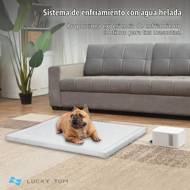Alfombrilla refrigerante para perros y gatos con refrigeración constante, no necesita refrigeración previa ni gel químico, ideal para mantener a tu mascota fresca en los días calurosos del verano, foto 2 de 5