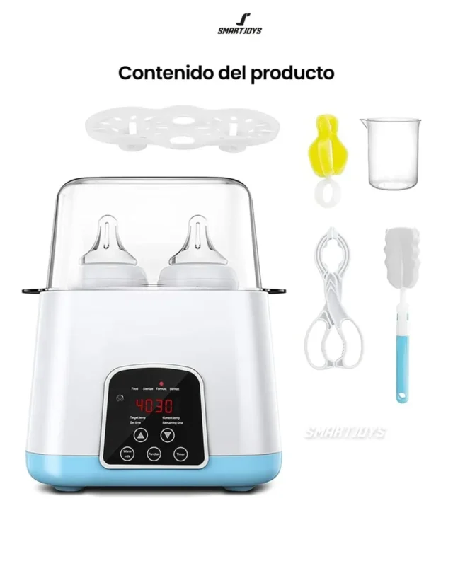 Calentador y esterilizador de teteros multifuncional TY-899 con display digital, modalidades de comida y defrost, foto 5 de 5